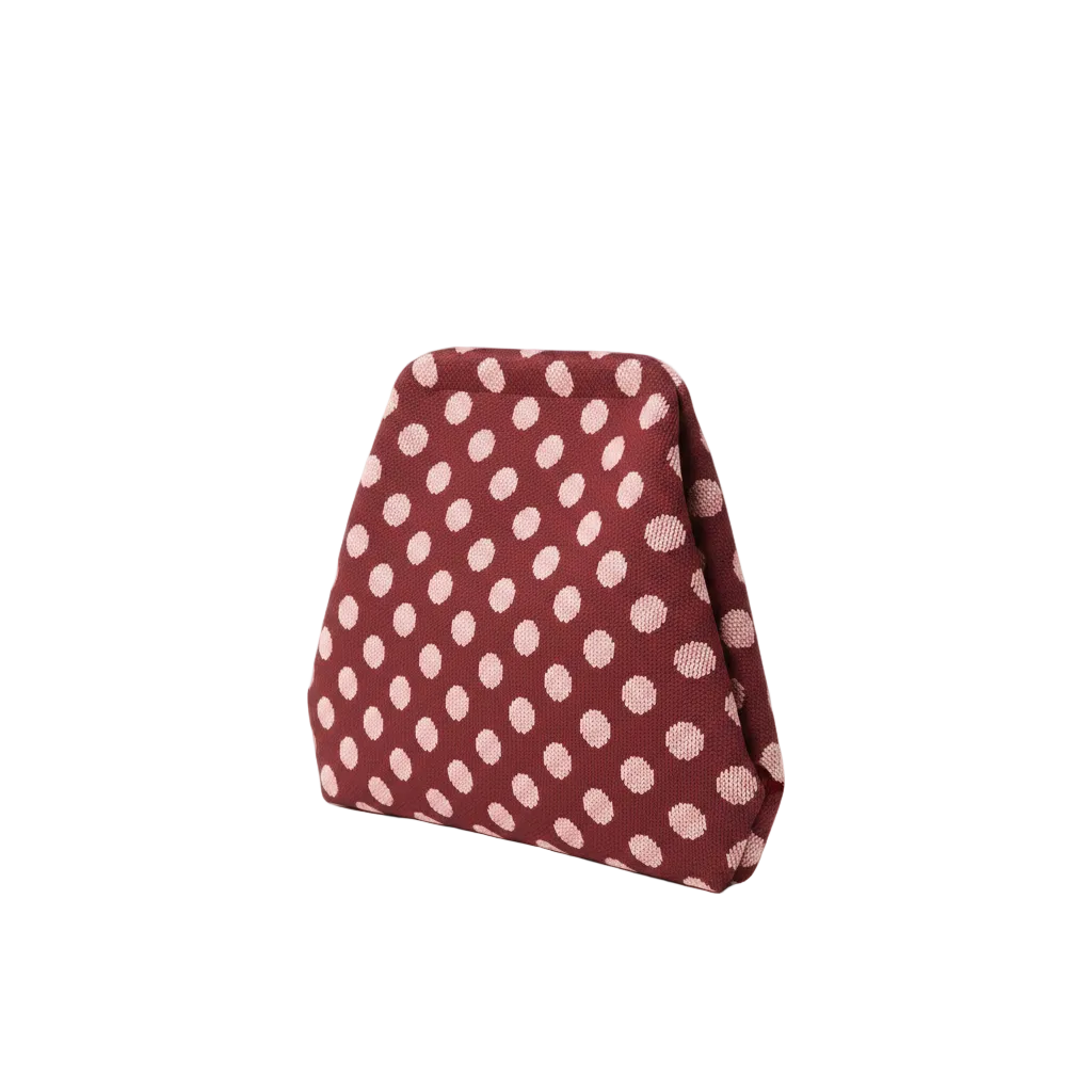 Bolso Mini Rosa Lunares fondo blanco profesional