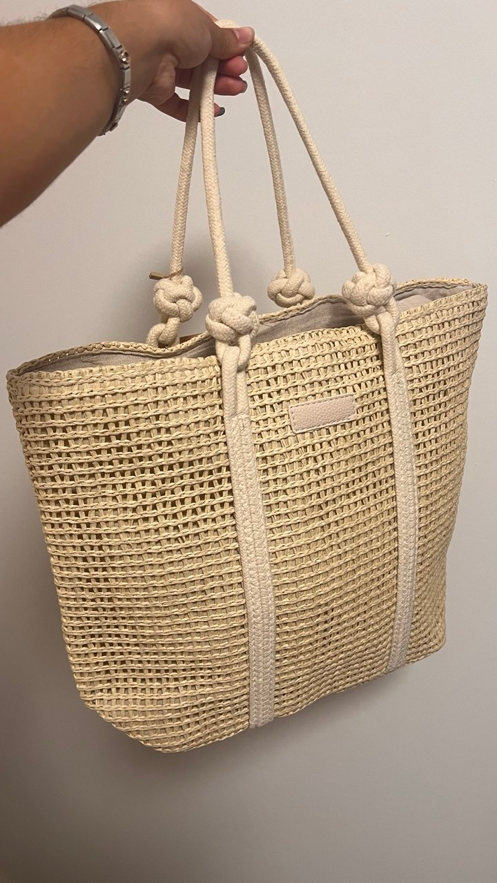 Bolso Rafia Estrella foto original