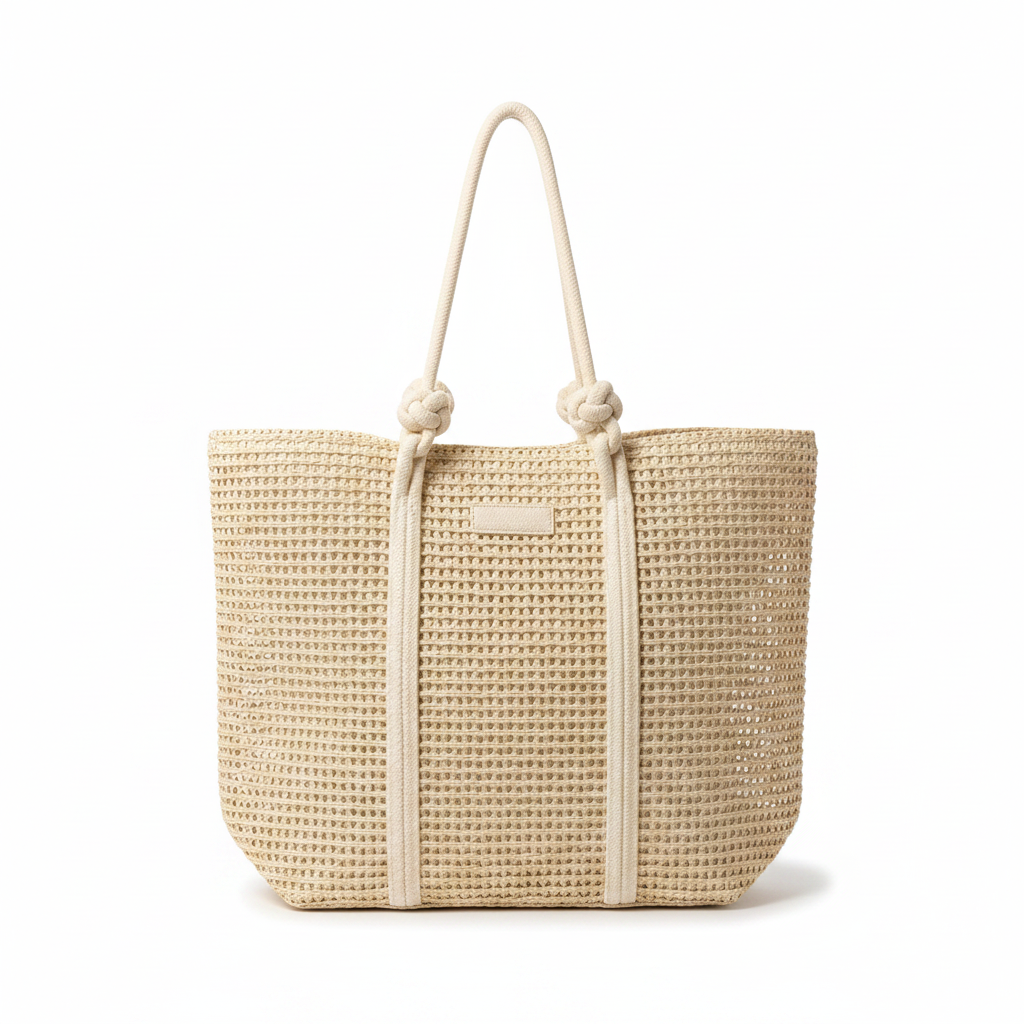Bolso Rafia Estrella fondo blanco profesional