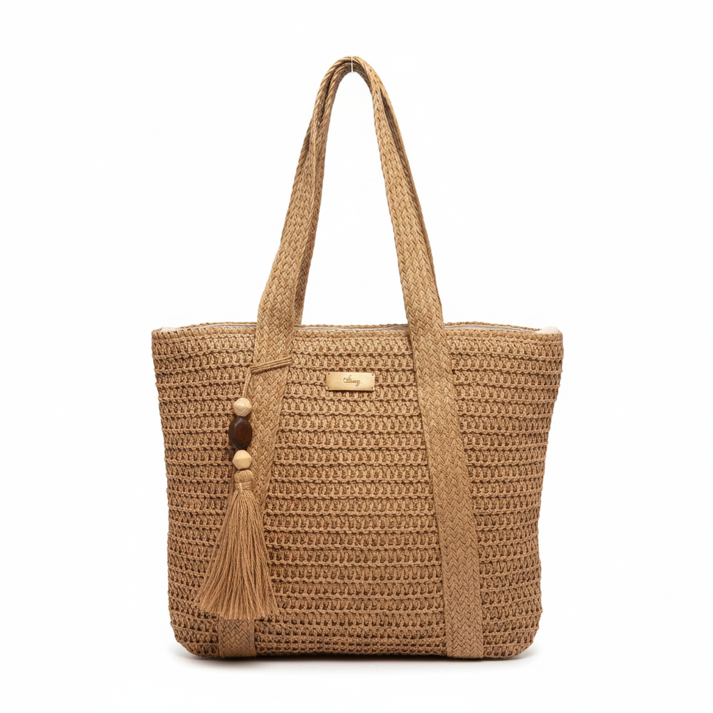 Bolso Rafia Carmen fondo blanco profesional