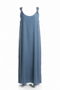 Vestido Midi Paloma Azul fondo blanco profesional